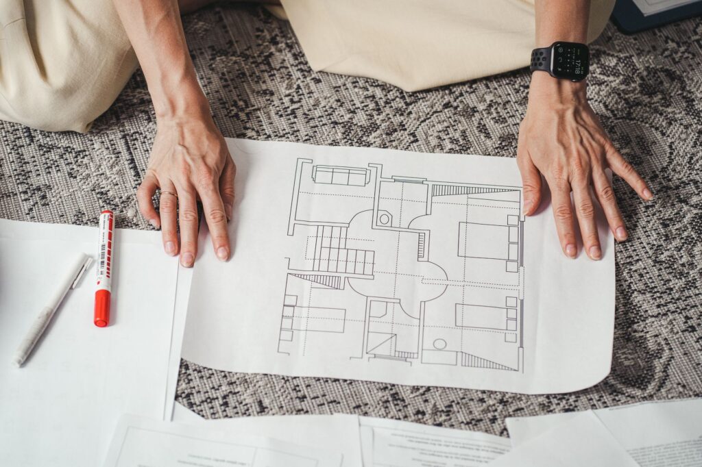 Planos de una vivienda para pedir la licencia de obra en Marbella